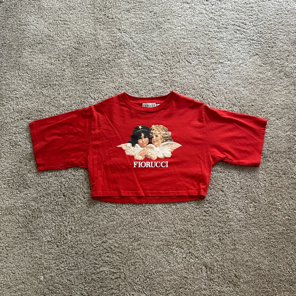fiorucci angel cropped tee